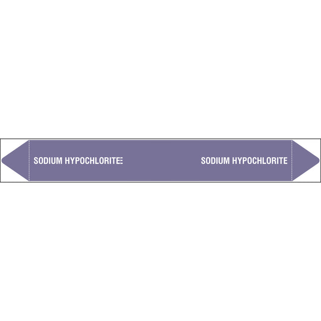 British Standard Pipe Markers  Sodium Hypochlorite