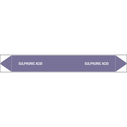 British Standard Pipe Markers  Sulphuric Acid