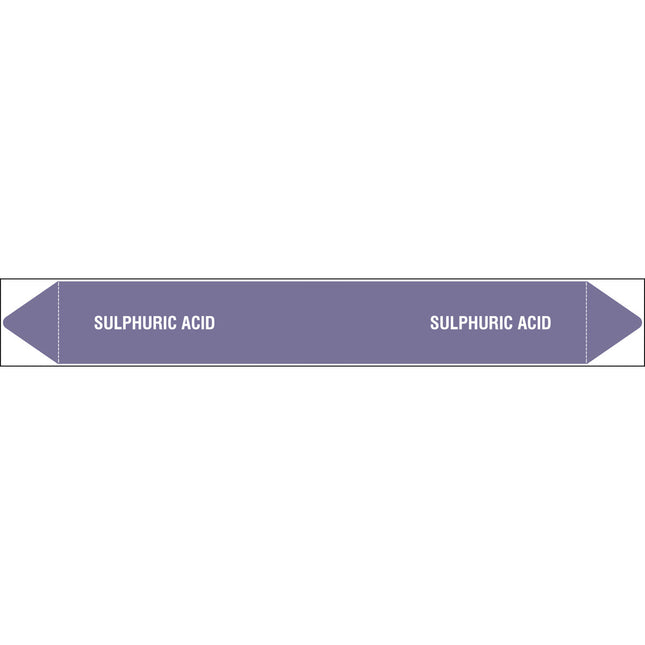 British Standard Pipe Markers  Sulphuric Acid