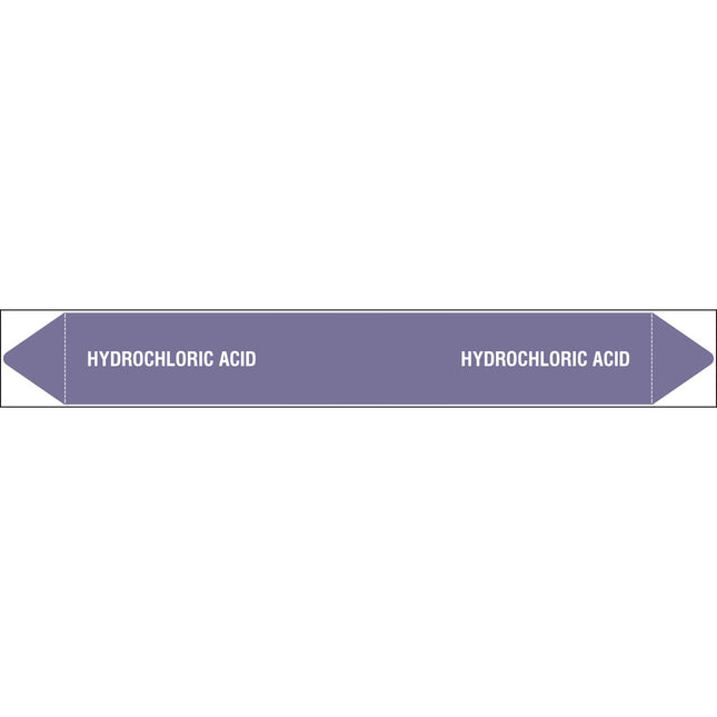 British Standard Pipe Markers  Hydrochloric Acid
