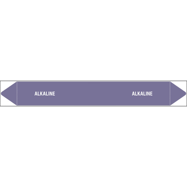 British Standard Pipe Markers  Alkaline