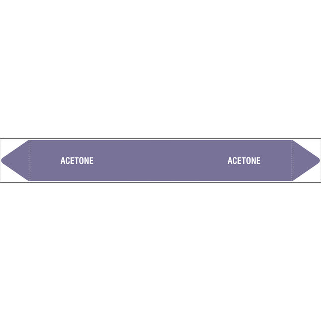 British Standard Pipe Markers  Acetone