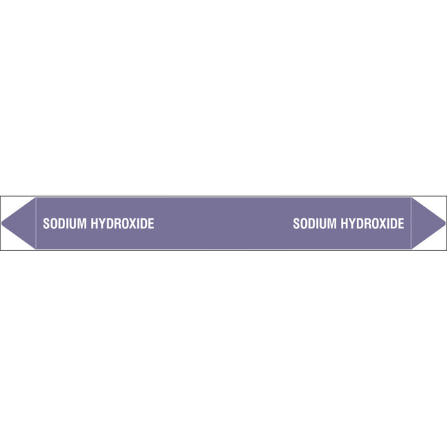 British Standard Pipe Markers  Sodium Hydroxide