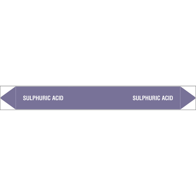 British Standard Pipe Markers  Sulphuric Acid