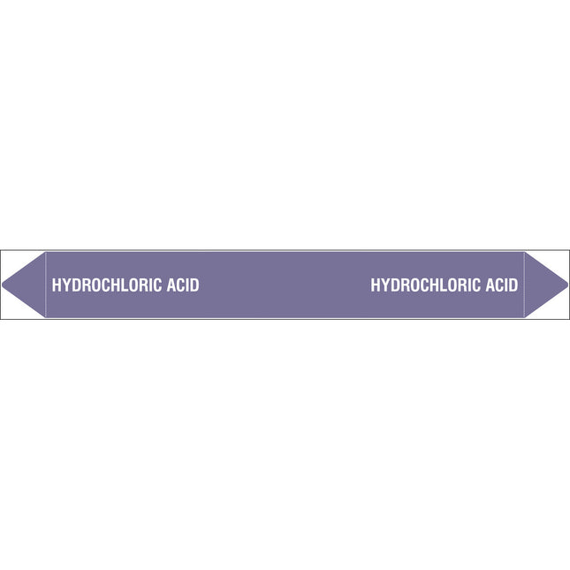 British Standard Pipe Markers  Hydrochloric Acid