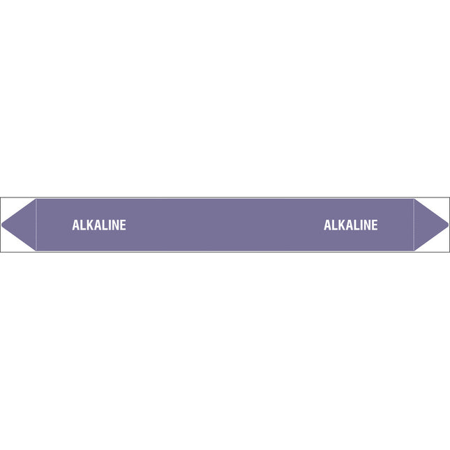 British Standard Pipe Markers  Alkaline