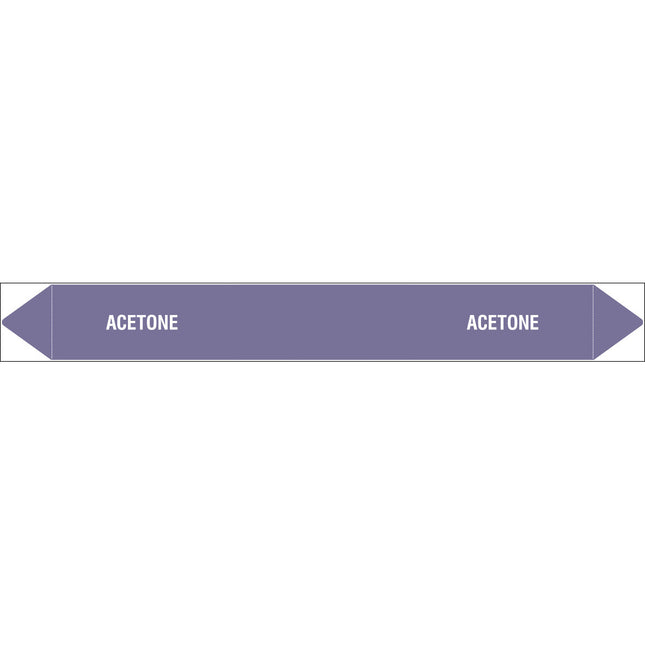 British Standard Pipe Markers  Acetone