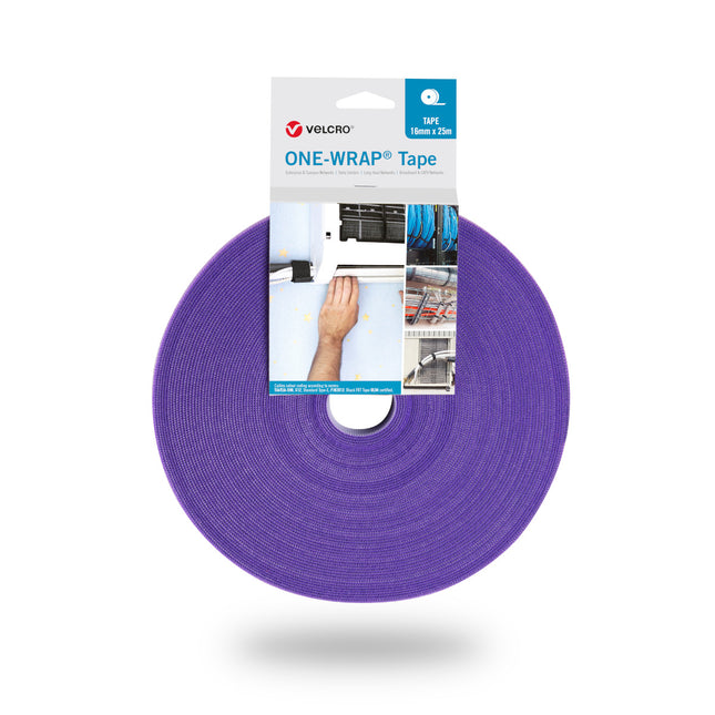 VELCRO ONEWRAP tape 16mm x 25m purple