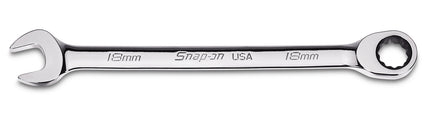 OXRM18ASnap-Onمفتاح ربط Snap-on مقاس 18 ملم 12 نقطة متري Flank Drive برافعة تدوير