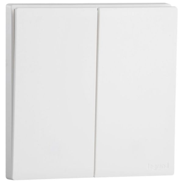 MEC23022WHLegrandلوغراند أوبريا زر ضغط مزدوج أبيض