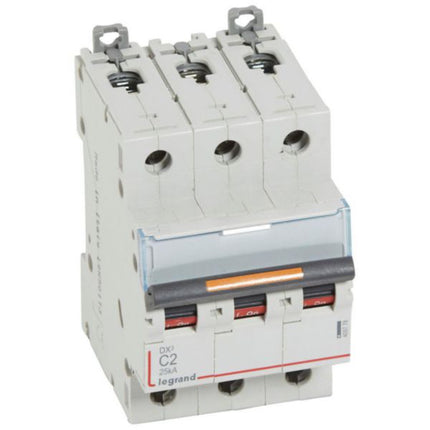 409778Legrandقاطع دارة Legrand DX3 ثلاثي الأقطاب 2A منحنى C