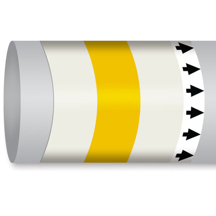 ISO 14726 IMO Pipemarker  Air In Ventilation System Natural Supply Air