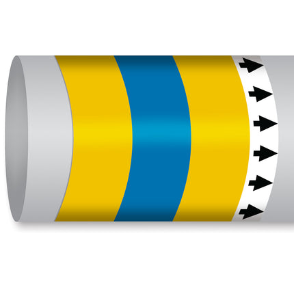 ISO 14726 IMO Pipemarker  Steam Hydrogen