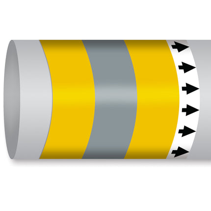 ISO 14726 IMO Pipemarker  Steam Acetylene