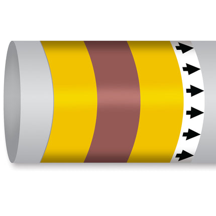 ISO 14726 IMO Pipemarker  Steam Liquid Gas