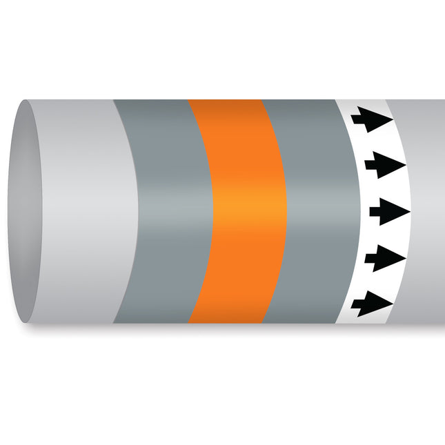ISO 14726 IMO Pipemarker  Non Flammable Gases Compressed Air  Low Pressure