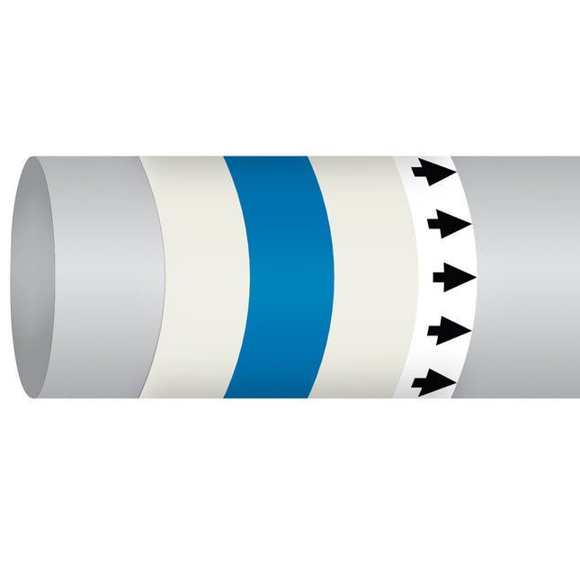 ISO 14726 IMO Pipemarker  Air In Ventilation System Mechanical Supply Air  Cold