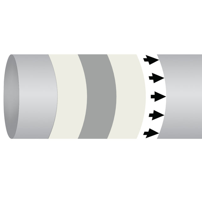 ISO 14726 IMO Pipemarker  Air In Ventilation System Mechanical Supply Air  Warm