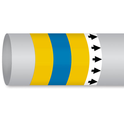ISO 14726 IMO Pipemarker  Steam Hydrogen
