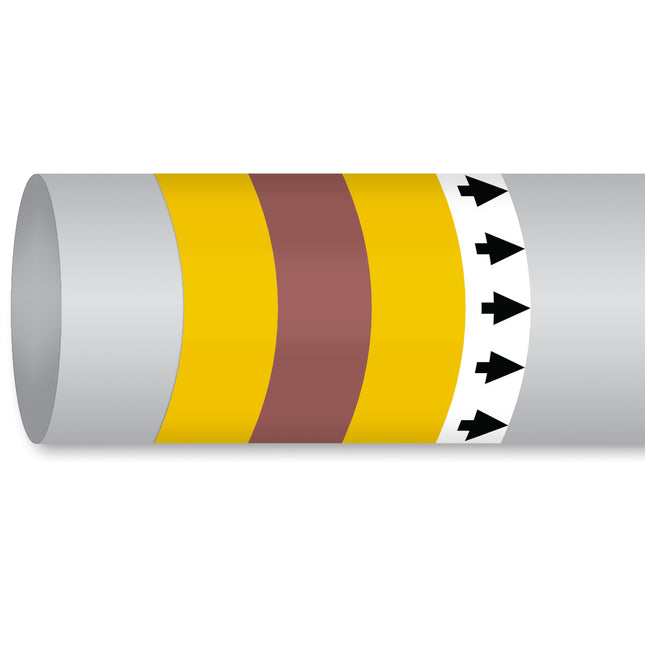 ISO 14726 IMO Pipemarker  Steam Liquid Gas