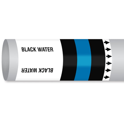 ISO 14726 IMO Pipemarker  Waste Media Black Water