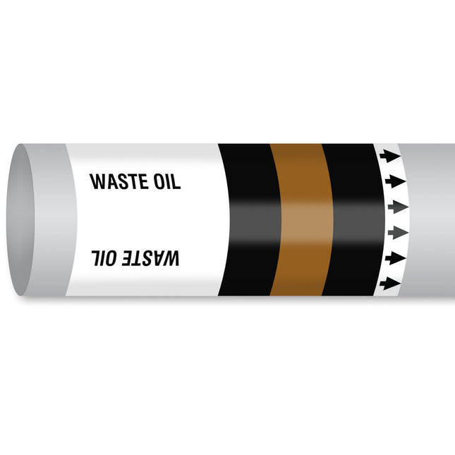 ISO 14726 IMO Pipemarker  Waste Media Waste Oil