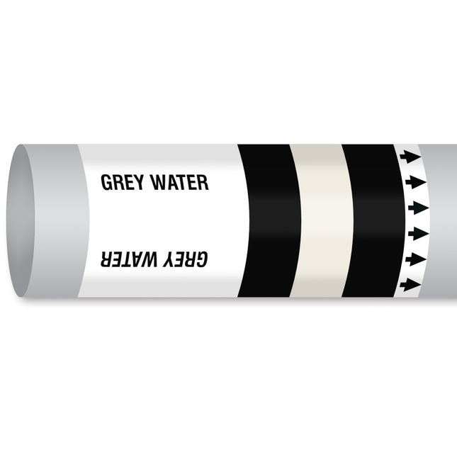 ISO 14726 IMO Pipemarker  Waste Media Grey Water