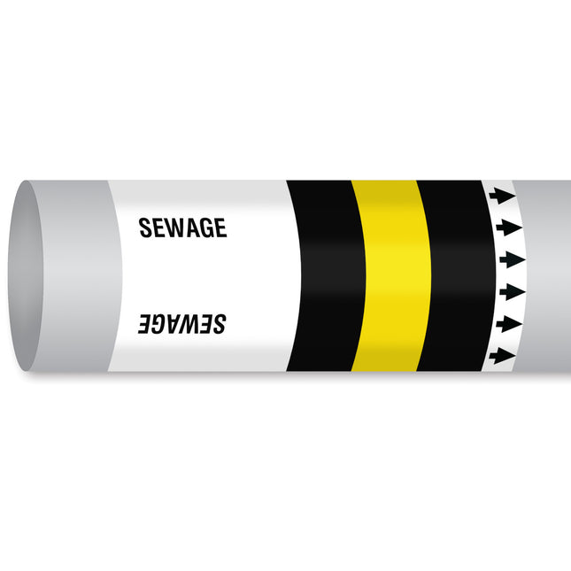 ISO 14726 IMO Pipemarker  Waste Media Sewage
