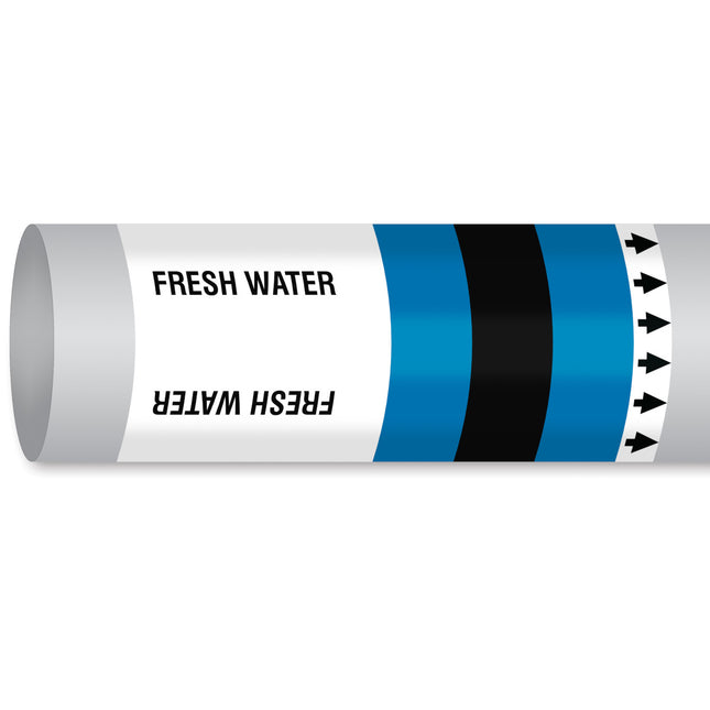 ISO 14726 IMO Pipemarker  Fresh Water