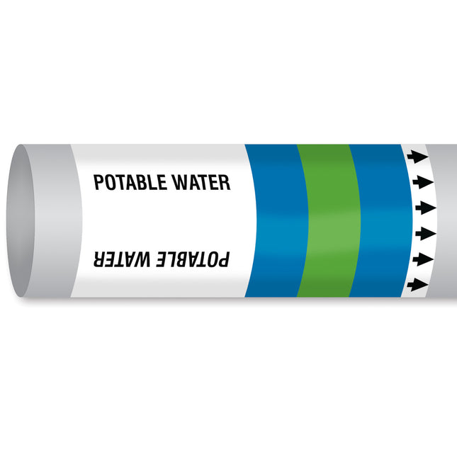 ISO 14726 IMO Pipemarker  Fresh Water Potable Water