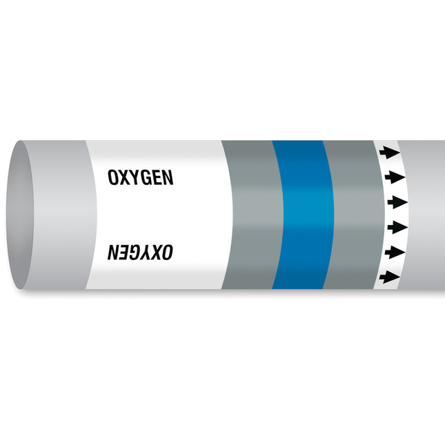 ISO 14726 IMO Pipemarker  Non Flammable Gases Oxygen