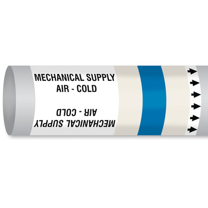 ISO 14726 IMO Pipemarker  Air In Ventilation System Mechanical Supply Air  Cold