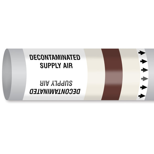 ISO 14726 IMO Pipemarker  Air In Ventilation System Decontaminated Supply Air