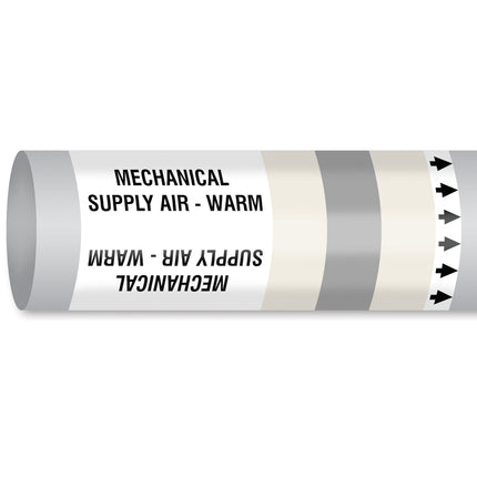 ISO 14726 IMO Pipemarker  Air In Ventilation System Mechanical Supply Air  Warm