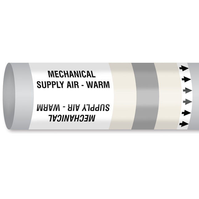 ISO 14726 IMO Pipemarker  Air In Ventilation System Mechanical Supply Air  Warm