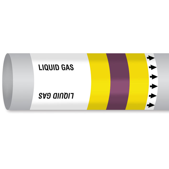 ISO 14726 IMO Pipemarker  Steam Liquid Gas
