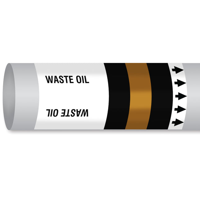 ISO 14726 IMO Pipemarker  Waste Media Waste Oil