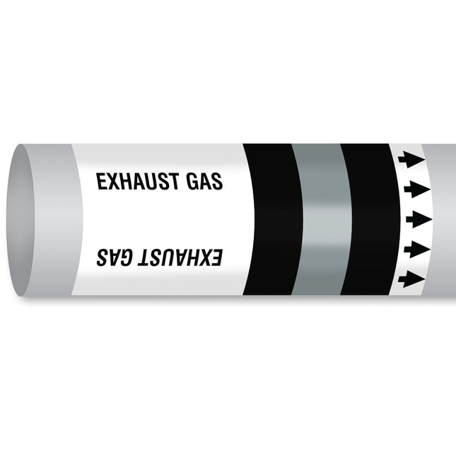 ISO 14726 IMO Pipemarker  Waste Media Exhaust Gas