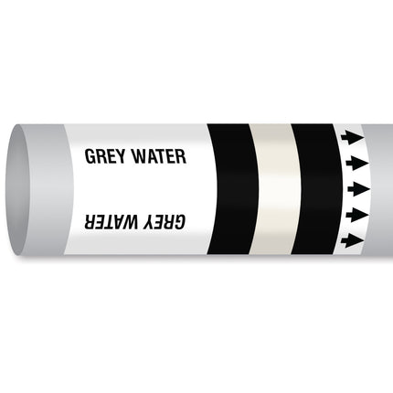 ISO 14726 IMO Pipemarker  Waste Media Grey Water