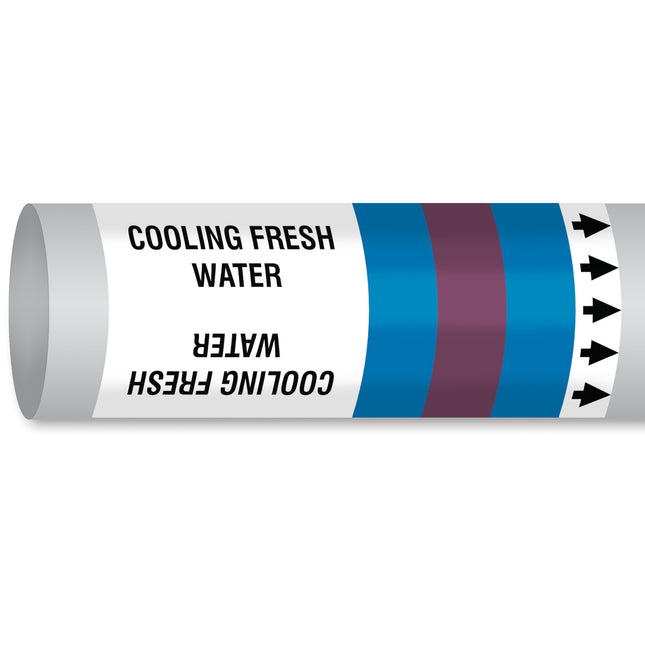 ISO 14726 IMO Pipemarker  Fresh Water Cooling Fresh Water