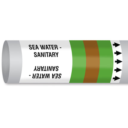 ISO 14726 IMO Pipemarker  Sea Water Sea Water  Sanitary
