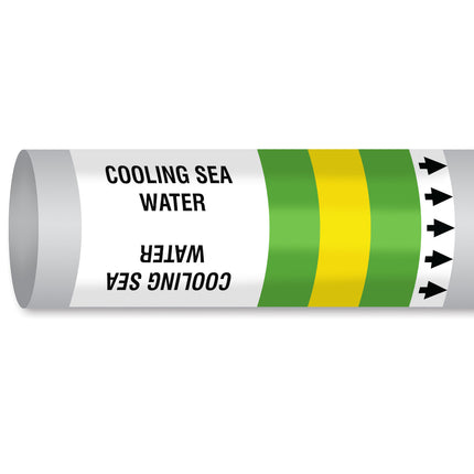ISO 14726 IMO Pipemarker  Sea Water Cooling Sea Water