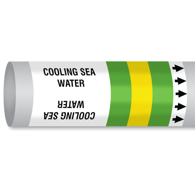 ISO 14726 IMO Pipemarker  Sea Water Cooling Sea Water