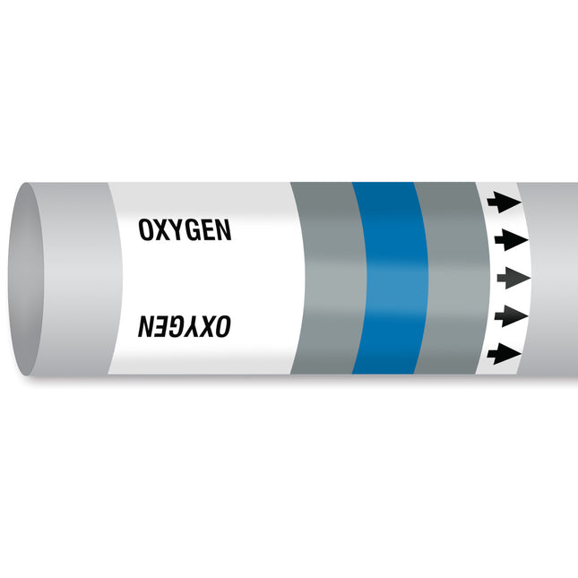 ISO 14726 IMO Pipemarker  Non Flammable Gases Oxygen