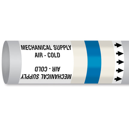ISO 14726 IMO Pipemarker  Air In Ventilation System Mechanical Supply Air  Cold