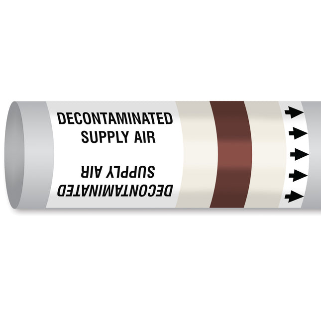 ISO 14726 IMO Pipemarker  Air In Ventilation System Decontaminated Supply Air