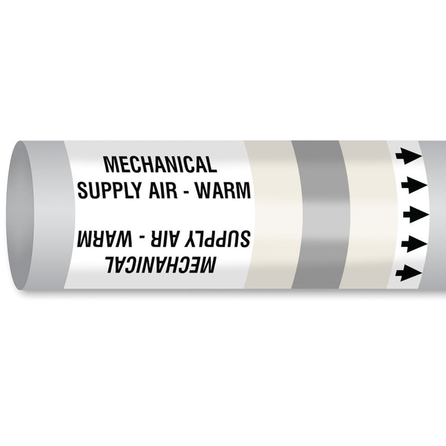 ISO 14726 IMO Pipemarker  Air In Ventilation System Mechanical Supply Air  Warm