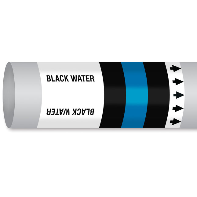 ISO 14726 IMO Pipemarker  Waste Media Black Water