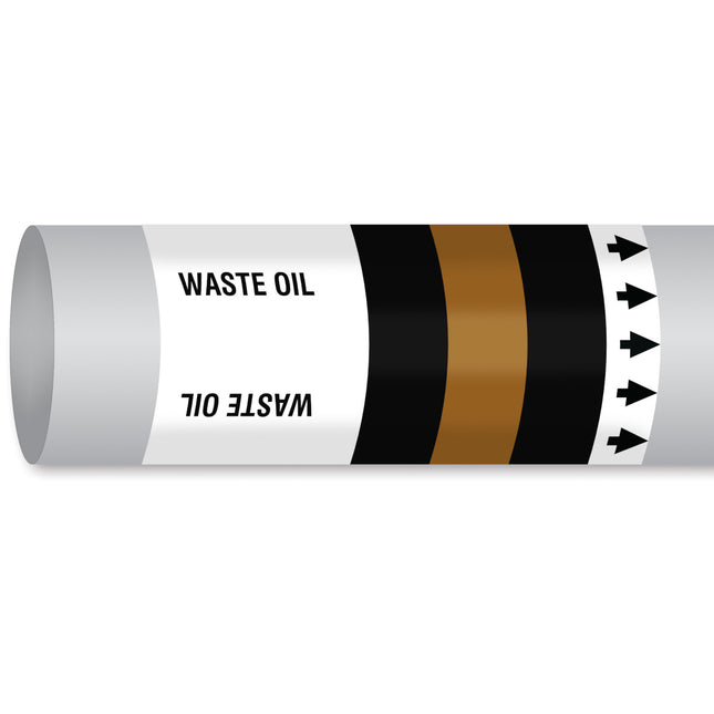 ISO 14726 IMO Pipemarker  Waste Media Waste Oil