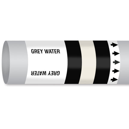 ISO 14726 IMO Pipemarker  Waste Media Grey Water